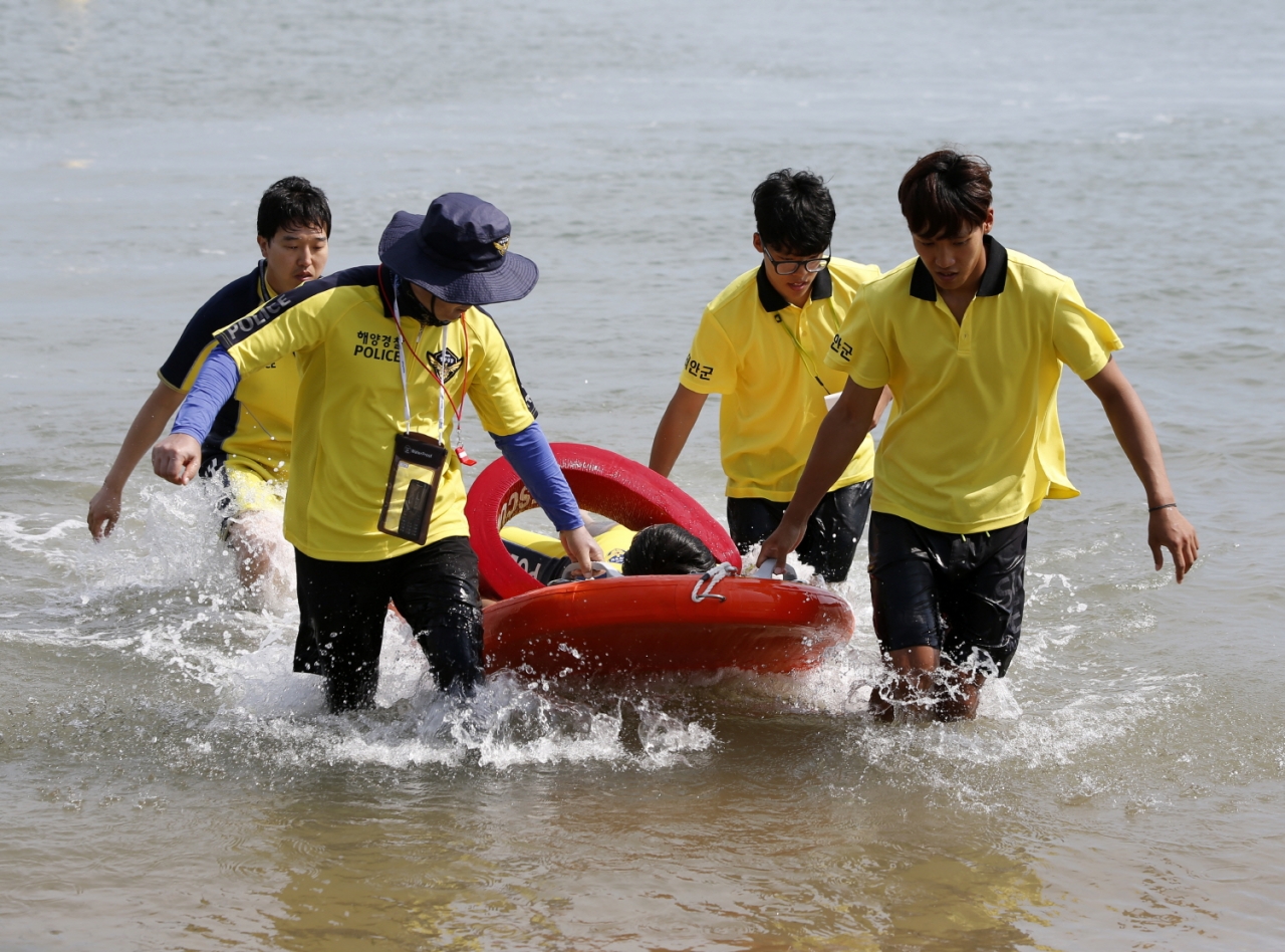 익수사고 예방을 위한 해상 구조훈련